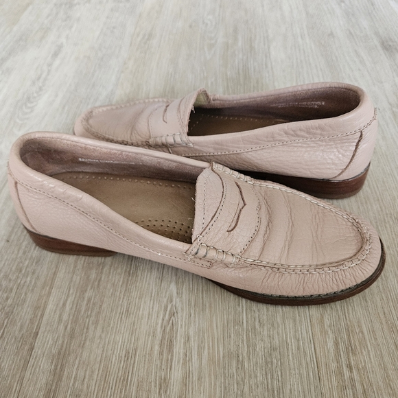 G.H. Bass & Co. Weejuns Leather Penny Loafers Nude Pink Women’s Size 8 - Picture 3 of 12